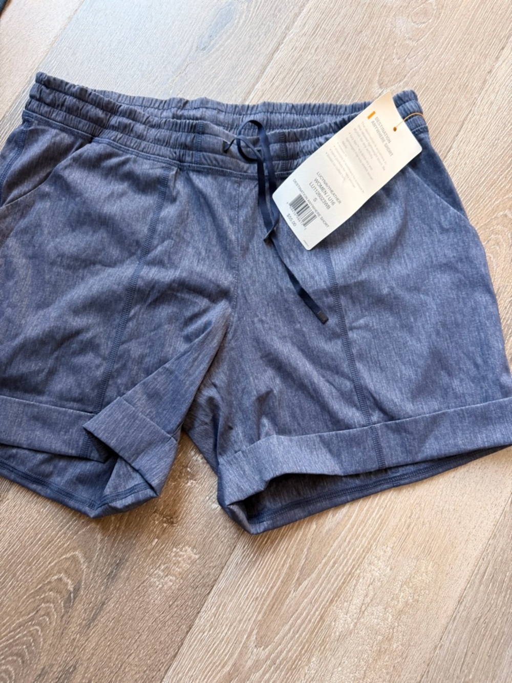 Lucy Women's Navy Blue Drawstring Shorts 0100